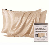 NIGHT 100% Mulberry Silk Pillowcases, 2-Pack – 22 Momme Grade 6A