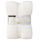 Berkshire Herringbone Plush VelvetLoft Blanket, 100% Recycled Polyester, 350 GSM