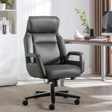 Barcalounger Merced Executive Office Chair, Ergonomic Leather Lumbar Support Desk
