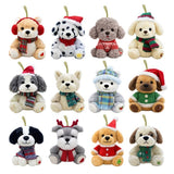 12-Pc 5" Plush Ornament Advent Calendar, 12-Day Christmas Countdown with Dog/Cat