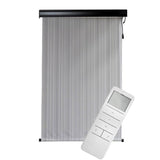 Koolspot Motorized Outdoor Sun Shade with Rechargeable Battery 15-Channel Remote