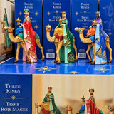 12" Three Kings Christmas Figurines – Set of 3 Wise Men Nativity Holiday Decor