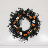 30" Disney The Nightmare Before Christmas Pre-Lit Wreath with 50 Multicolor LED Lights