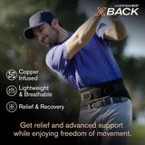 Copper Fit Pro Back Support Belt with Adjustable Straps & 4 Stabilizer Rods