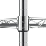 TRINITY Basics EcoStorage Pantry Rack with Wheels – 5-Tier Narrow Rolling Chrome Steel Storage Rack