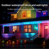 Permanent Outdoor Lights,LED RGB Eaves Lights w/App Control Remote Party Decor