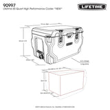 Lifetime 65-Quart High Performance Cooler with Up to 8-Day Ice Retention