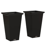Mayne 24" Tall Planter 2-Pack UV Resistant Polypropylene Patio Containers
