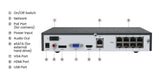 Reolink NVS8-8MD84TB 4K Security System with 8 PoE Dome Cameras, 4TB NVR & 12-Camera Expansion
