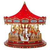 Mr. Christmas Nostalgic Deluxe LED Carousel – Animated Reindeer, 20 Carols & 1,700+ Glass Embellishments