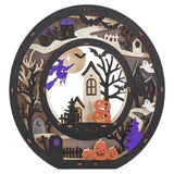 BOO Wooden Light Up Letters Set of 3 Halloween LED Tabletop Décor with Timer
