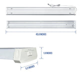 Westinghouse 5500-Lumen LED Shop Lights, Set of 2, Linkable 5000K Daylight