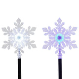 Member’s Mark 5-Piece 28" Snowflake Pathway LED Light Set, 9' Lighted Length with Color Sync