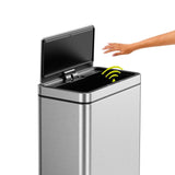 EKO 13.2 Gal 50L Motion Sensor Trash Can Stainless Steel Touchless Kitchen Can