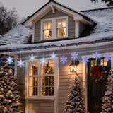 Member's Mark 10-Piece Color Sync LED Snowflake Light Set, 18' Lighted Length with 9 Functions
