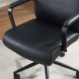 True Innovations Modern Office Task Chair, Mid-Back Adjustable Height Reclining