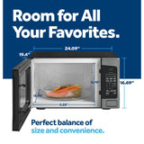 GE 2.0 Cu. Ft. Countertop Microwave Oven, 1200 W, Stainless Steel Sensor Cooking