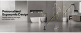 HOTO Flexi Cordless Spin Scrubber Set, 8 Cleaning Heads, Extension Handle, IPX7
