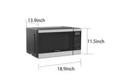 Frigidaire EMW959 0.9 Cu. Ft. 900W Countertop Microwave Oven with Stainless Steel Finish