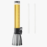 30" Oggi Beer & Beverage Tower, 3 qt Drink Dispenser with 2 Freezable Ice Tubes