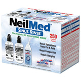 NeilMed Sinus Rinse Kit – 2 Squeeze Bottles, 250 Premixed Saline Packets & NasaMist Saline Spray