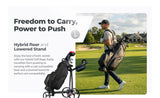 Big Max Summit Lux Hybrid Premium PU Cart & Stand Golf Bag with 14-Way Divider