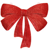 48" Red Christmas Bow with 651 LED Twinkle & Chasing Lights – Indoor/Outdoor Plug-In Holiday Decoration