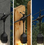 Artika Eclipse Solar String Lights with Remote, 42 ft Outdoor LED Patio Lights
