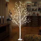 6 Ft H Birch Tree with Warm White 440 LED Lights and 8 Modes Remote Control