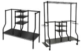 SafeRacks Golf Bag and Equipment Storage Steel Rack for Two Tour Sized Cart Bags
