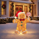 Member’s Mark 4.5' Life-Size Pre-Lit Gingerbread Man with 169 Twinkling LED Lights