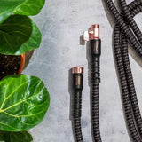Pocket Hose Copper Bullet Expandable Garden Hose w/10 Pattern Thumb Spray Nozzle