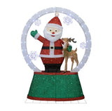 80" Giant Pre-Lit Animated Santa Snow Globe with 380 LED Lights