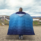 Below Zero Wearable Blanket Hoodie Waterproof Outdoor Camping Reversible 72x54