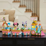 Mickey Mouse and Friends on light-up Disney Spring Train with Music, 4-Piece Set
