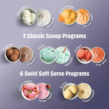 Ninja CREAMi Scoop and Swirl Ice Cream and Soft Serve Maker, 13 One-Touch Programs