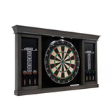 Barrington Palmer LED Dartboard Cabinet Set with 18" Bristle Board & 6 Steel-Tip Darts