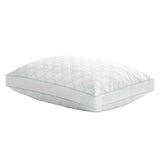 Martha Stewart Garden Trellis Quilted Pillow, 2-Pack Cotton-Tencel Cover Medium