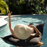 Big Joe Lux Twilight Lagoon Lounger Pool Float with Twilight Sunbrella Fabric