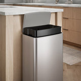 Kohler 45L Stainless Steel Step Trash Can, 13-Gal Bag Compatible Quiet-Close Lid