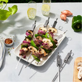 Henckels 8-Piece BBQ Grilling Set – Stainless Steel Grill Basket, Grill Topper & Skewer Set