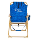 Tommy Bahama Hi-Boy 4-Position Beach Chair with Backpack Straps, Adjustable Headrest