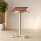 23.6" Northridge Home Versalift Mobile Adjustable-Height Desk – Tilting Top, Pneumatic Pedal & Locking Casters