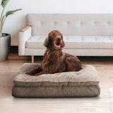 Kirkland Signature Pillow-Top Gusseted Dog Bed – 42" × 32" Supports Dogs up to 75 lb.