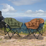 Tommy Bahama XL Jumbo Padded Camp Chair Folding Heavy Duty 500lb w/ Cup Holder