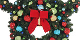 30" Disney Mickey Pre-Lit LED Wreath – 50 Warm White Lights Twinkle Mode & Timer