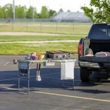 CORE 5ft Prep & Cook FlexRail Table - Rust-resistant Steel Frame & Grilling Surface