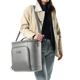 Titan 30 Can Faux Leather Cooler Tote, 9 in. x 17.25 in. x 14 in