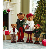 Member’s Mark 4-Piece Plush Holiday Bear Family Set with Adjustable Heights