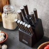 GreenPan 13-Piece Stainless Steel Knife Block Set – Chef, Santoku, Paring, Steak